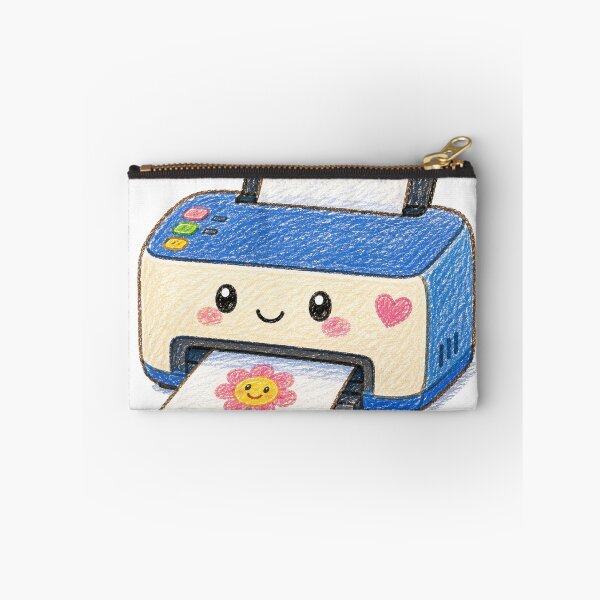 Item preview, Cute Kawaii Printer Hand Drawn Crayon Illustration designed and sold by Tav14.