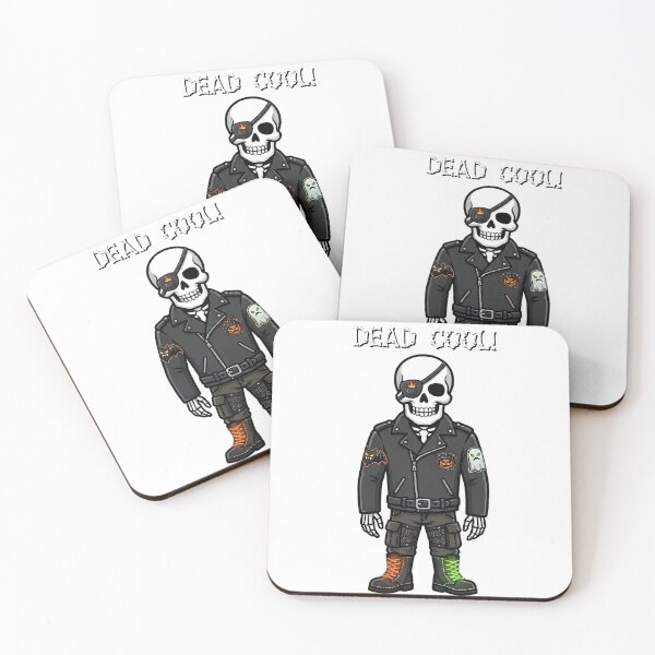 Item preview, Dead Cool Skeleton Biker | Halloween designed and sold by GuildedWordGraphics.