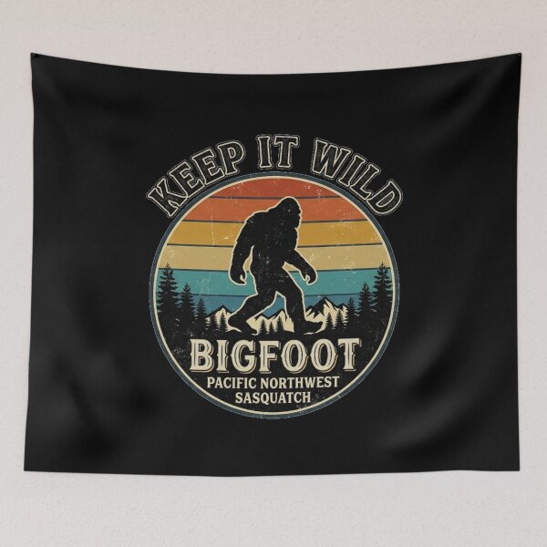 Item preview, Bigfoot Retro Distressed Cryptid Design designed and sold by chris-ellis-art.