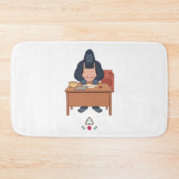 Item preview, Cozy Sasquatch Baking Fresh Cookies in Cute Apron designed and sold by Whimsy Trail Co.