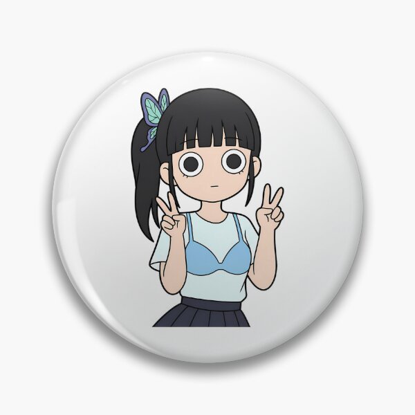 Item preview, Kanao Tsuyuri Demon Slayer Casual Blue Peace Pose designed and sold by Dashsopaner.
