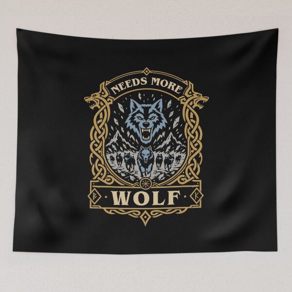 Item preview, Needs More Wolf Wargaming designed and sold by pixeptional.