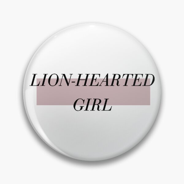 Item preview, Lion Hearted Girl – Strong Woman Feminist Quote Retro Typography designed and sold by artworkathome.