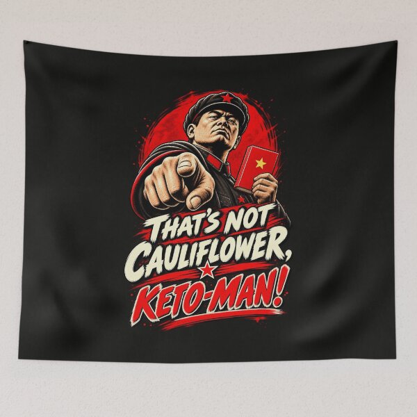 Item preview, That’s Not Cauliflower, Keto-Man! — The Carb Commissar Knows designed and sold by Sanctum Icons.
