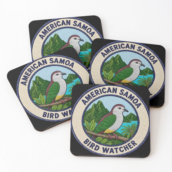 Item preview, American Samoa Bird Watcher – Many-Colored Fruit Dove Patch designed and sold by The-Drip-Studio.