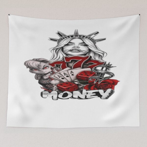 Item preview, 777 Lucky Money Statue Streetwear. designed and sold by BaddieNz.