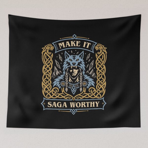 Item preview, Make it Saga Worthy Wolves Wargaming designed and sold by pixeptional.