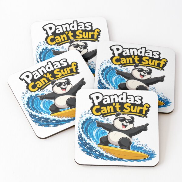 Item preview, Pandas Can't Surf Motivating Surfing Panda designed and sold by RaulWeirdAndFun.