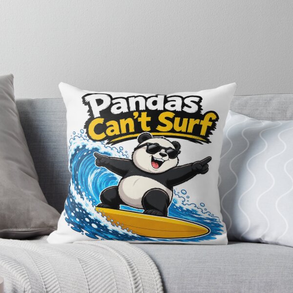 Item preview, Pandas Can't Surf Motivating Surfing Panda designed and sold by RaulWeirdAndFun.