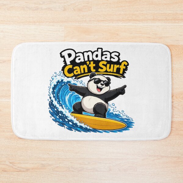 Item preview, Pandas Can't Surf Motivating Surfing Panda designed and sold by RaulWeirdAndFun.
