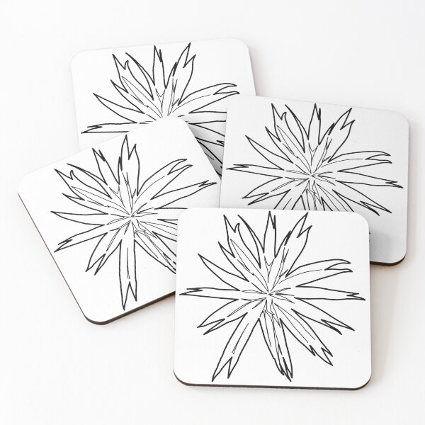 Item preview, Palm top view landscape plan symbol hand drawn architectural yucca and tropical plant sketch for garden site design designed and sold by zanaxxer.