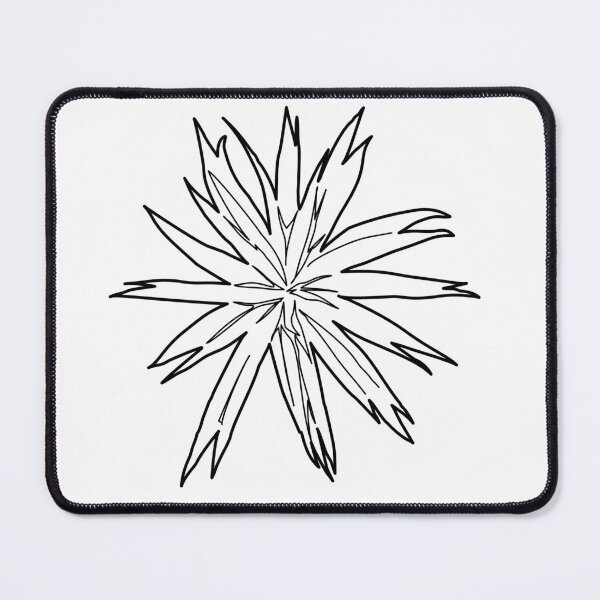 Item preview, Palm top view landscape plan symbol hand drawn architectural yucca and tropical plant sketch for garden site design designed and sold by zanaxxer.