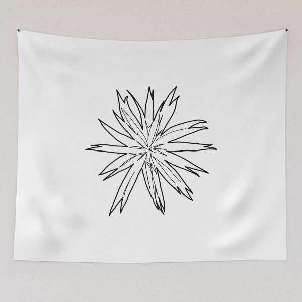 Item preview, Palm top view landscape plan symbol hand drawn architectural yucca and tropical plant sketch for garden site design designed and sold by zanaxxer.