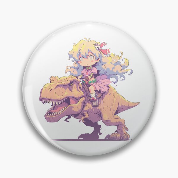 Item preview, Nia Teppelin Gurren Lagann Pastel Dinosaur Adventure designed and sold by Dashsopaner.