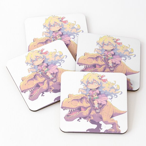Item preview, Nia Teppelin Gurren Lagann Pastel Dinosaur Adventure designed and sold by Dashsopaner.