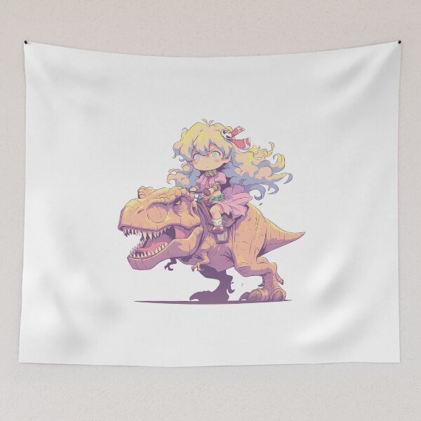 Item preview, Nia Teppelin Gurren Lagann Pastel Dinosaur Adventure designed and sold by Dashsopaner.