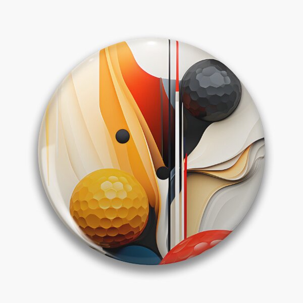 Item preview, Retro Futuristic Geometric Spheres – Mid Century Modern Abstract Art designed and sold by GutyzDesignsES.