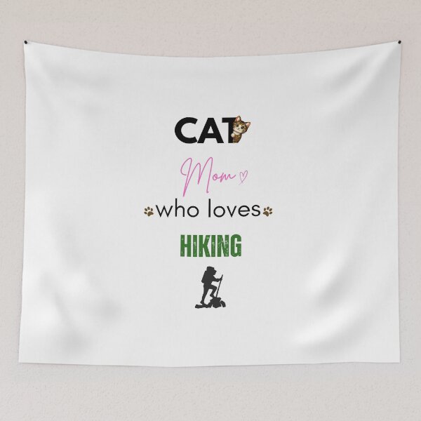 Item preview, Cat Mom Who Loves Hiking designed and sold by PawFitt.