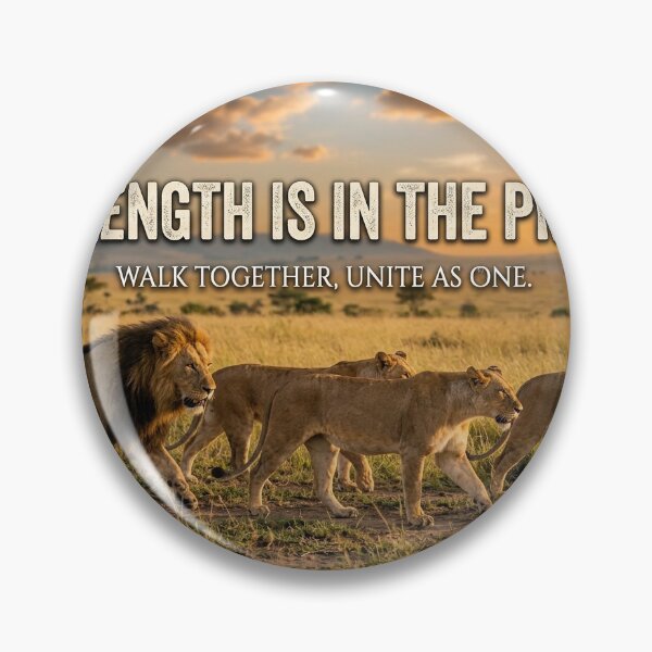 Item preview, Strength is in the Pride - Lion Group designed and sold by Ak-art-shop.