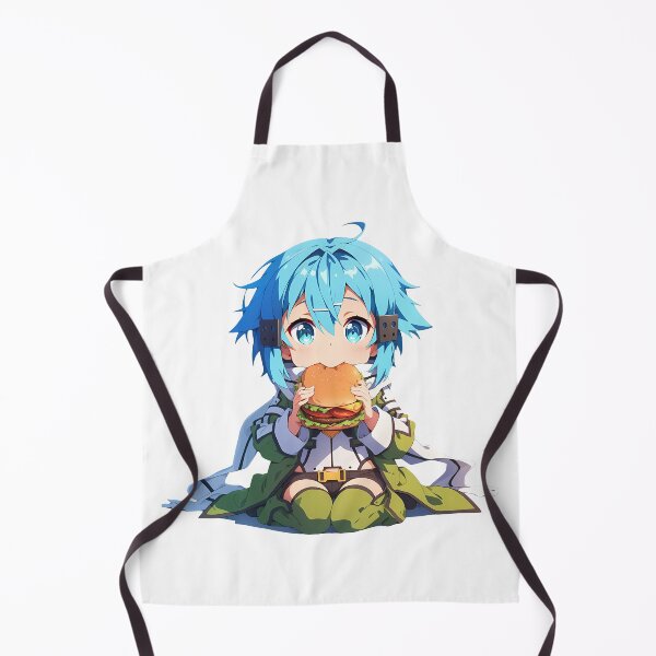 Item preview, Sinon Sword Art Online Chibi Burger Moment With Blue Hair Charm designed and sold by Dashsopaner.