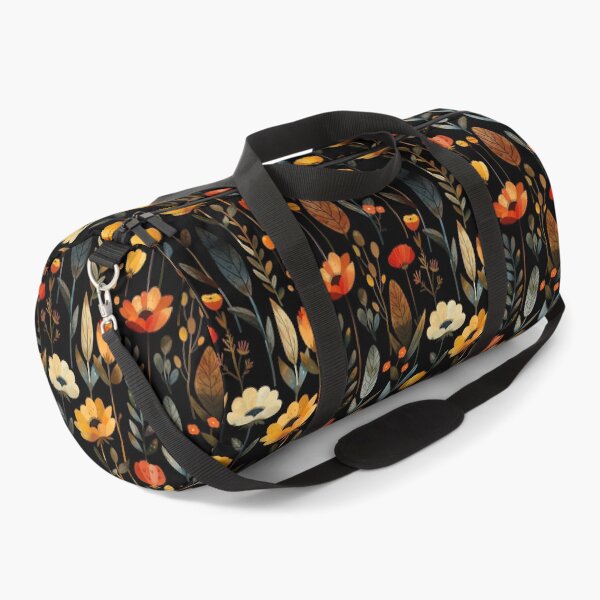 Item preview, Dark Florals Anthology – Retro Nordic Botanical Amber Blooms designed and sold by Whimsical Wayfarer.