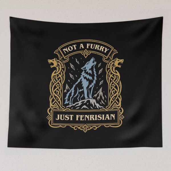 Item preview, Not a Furry Just Fenrisian Funny Wargaming designed and sold by pixeptional.