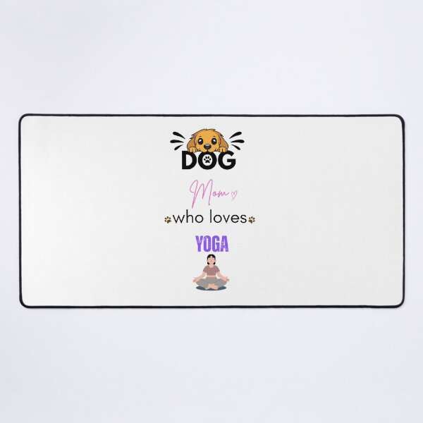 Item preview, Dog Mom Who Loves Yoga designed and sold by PawFitt.
