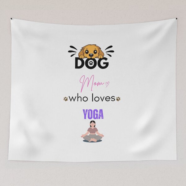 Item preview, Dog Mom Who Loves Yoga designed and sold by PawFitt.