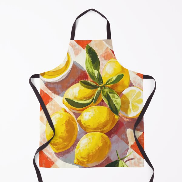 Item preview, Retro Lemon Picnic – Italian Summer Citrus Kitchen Art designed and sold by GutyzDesignsES.