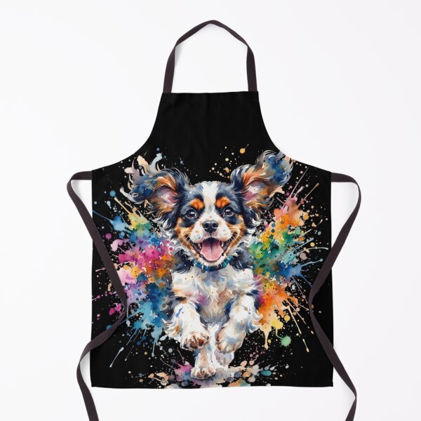 Item preview, Cavalier King Charles Spaniel Watercolor – Colorful Splash Dog Art designed and sold by ManJiangHong.
