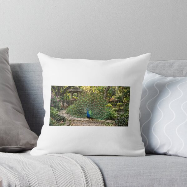 Item preview, Majestic Indian Peacock Displaying Vibrant Feathers designed and sold by Ak-art-shop.