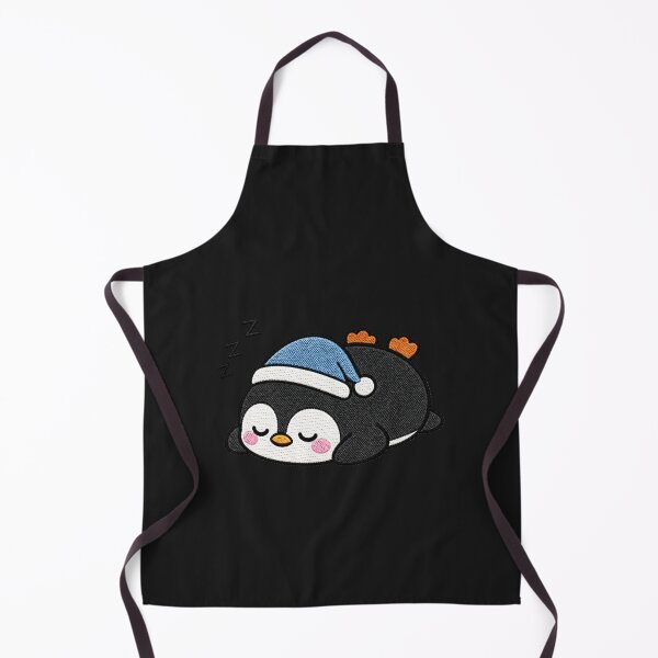Item preview, Sleepy Penguin Kawaii Embroidery Patch Illustration designed and sold by ColorSplash123.