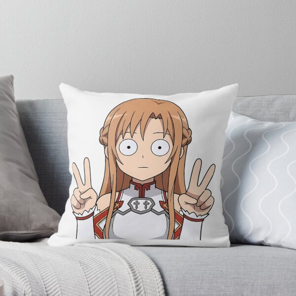 Item preview, Asuna Sword Art Online White Armor Cute Peace Pose designed and sold by Dashsopaner.