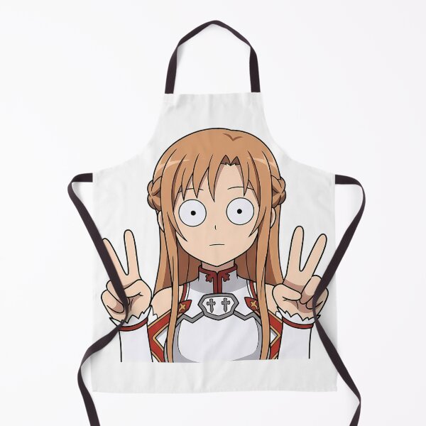 Item preview, Asuna Sword Art Online White Armor Cute Peace Pose designed and sold by Dashsopaner.