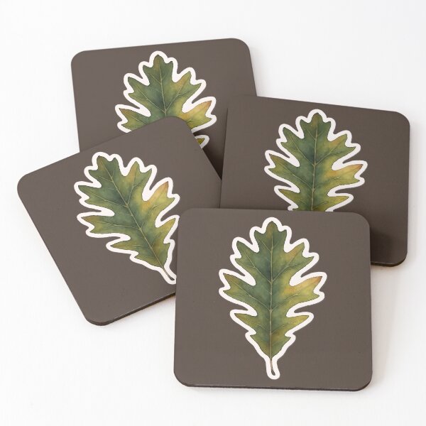 Item preview, Watercolor Botanical Leaves Nature Inspired Collection: Black Oak designed and sold by PinUpPizzazz.
