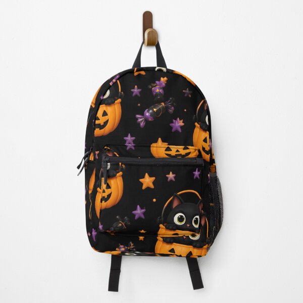 Item preview, Cute Black Cat Pumpkin Halloween Pattern designed and sold by TinyWeird.