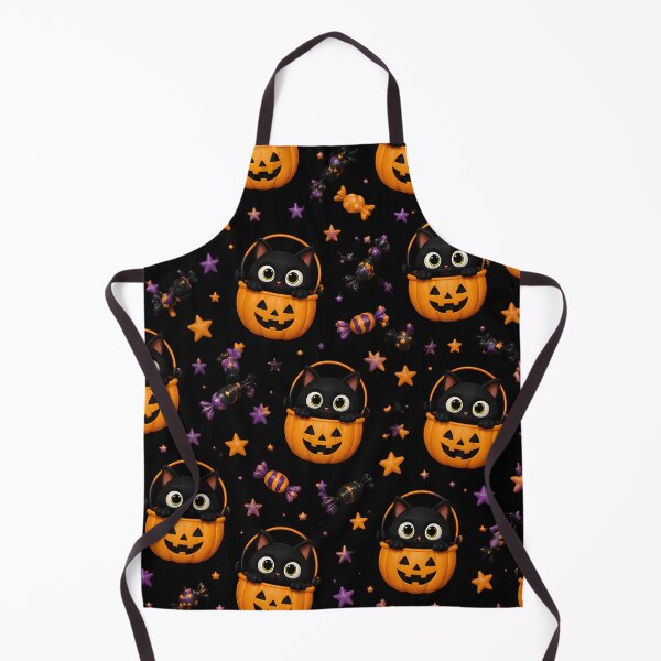 Item preview, Cute Black Cat Pumpkin Halloween Pattern designed and sold by TinyWeird.