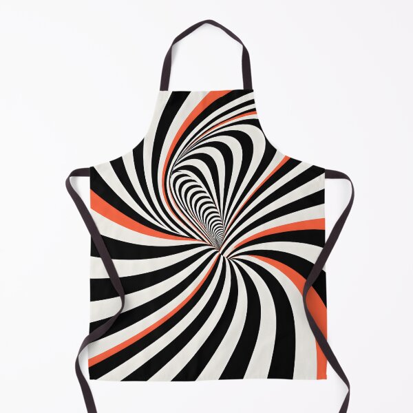 Item preview, Hypnotic Optical Illusion Spiral – Black White Red Op Art Vortex designed and sold by GutyzDesignsES.