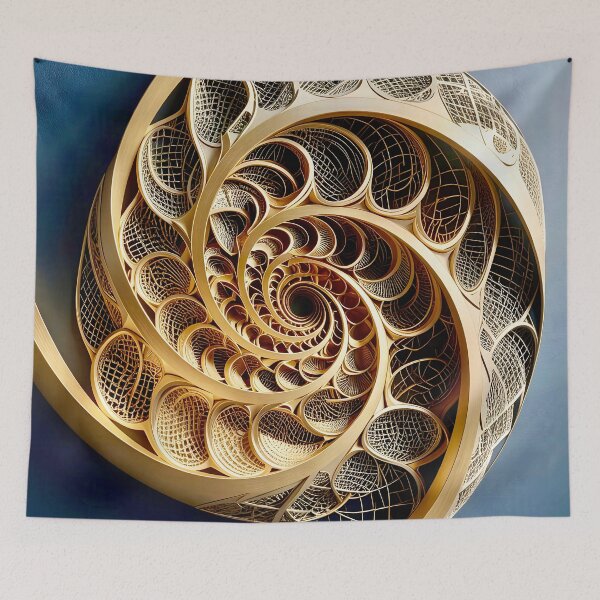 Item preview, Intricate Wooden Spiral Design designed and sold by Vicky Brago-Mitchell®.