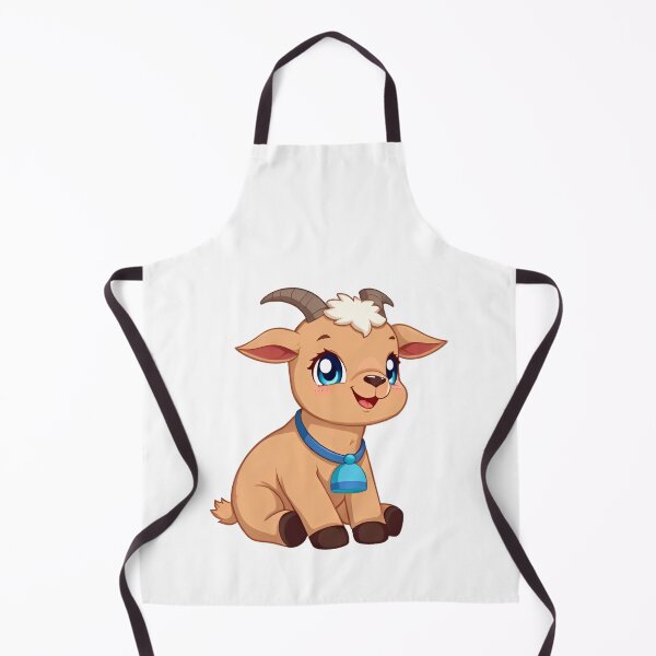 Item preview, Cute kawaii brown goat with a bell 01 designed and sold by ChameleonStars.