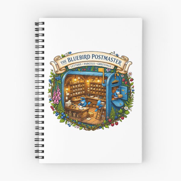 Item preview, Bluebird Postmaster | Whimsical Bluebird Mailroom & Postal Shop designed and sold by MrDev.