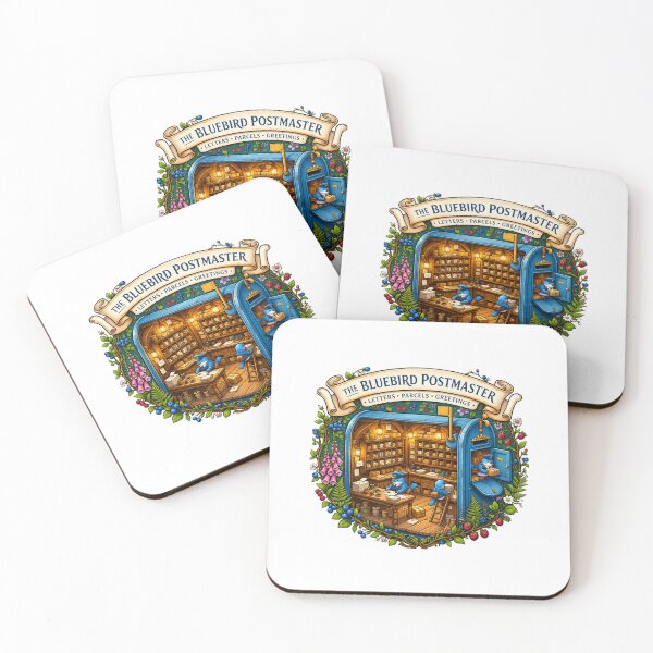 Item preview, Bluebird Postmaster | Whimsical Bluebird Mailroom & Postal Shop designed and sold by MrDev.
