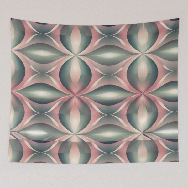 Item preview, Pink and turquoise pointy orbs 6000, ezonthei designed and sold by EZonThei.