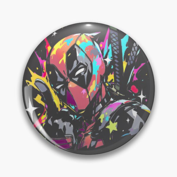 Item preview, Deadpool Neon Graffiti Portrait LIMITED EDITION designed and sold by NewVision-Shop.