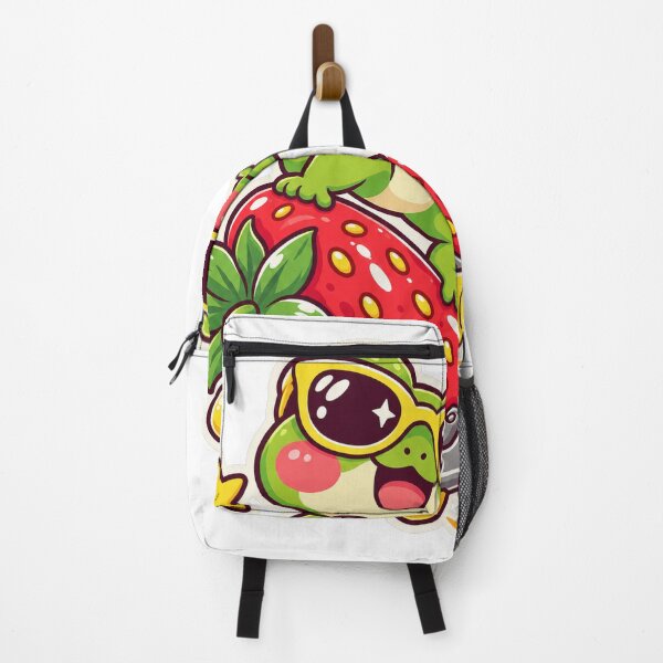 Item preview, Frog Skater Strawberry designed and sold by StickyJoyStudio.