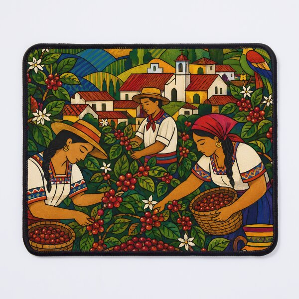 Item preview, El Salvador Coffee Harvest – Salvadoran Heritage Folk Art designed and sold by GutyzDesignsES.