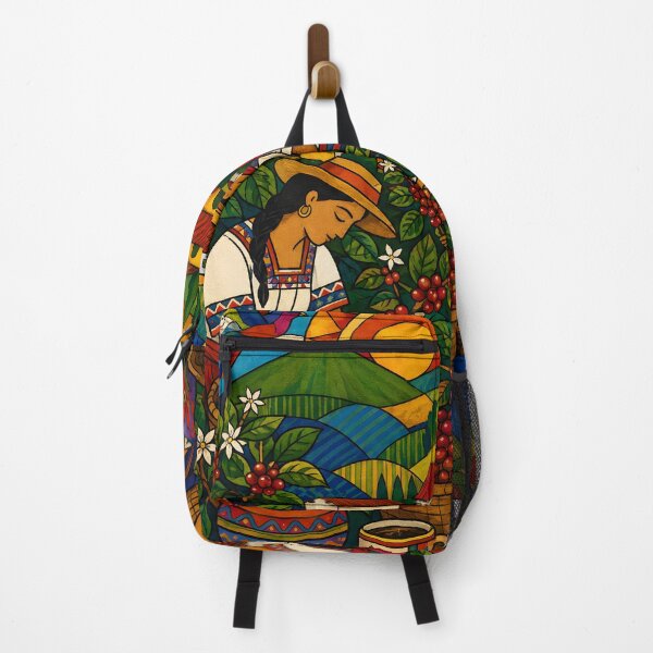 Item preview, El Salvador Coffee Harvest – Salvadoran Heritage Folk Art designed and sold by GutyzDesignsES.