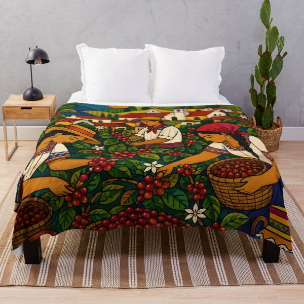 Item preview, El Salvador Coffee Harvest – Salvadoran Heritage Folk Art designed and sold by GutyzDesignsES.