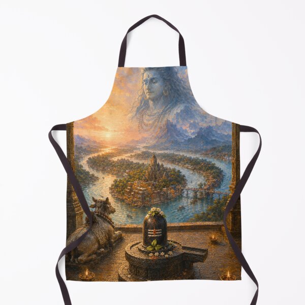 Item preview, 12 Forms Of Jyotirlinga - Omkareshwar Jyotirlinga with Mahadev – Sacred Narmada Island Devotional Art designed and sold by Homyar.
