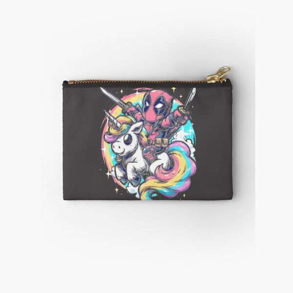 Item preview, Deadpool Riding Colorful Unicorn Chibi LIMITED EDITION designed and sold by NewVision-Shop.